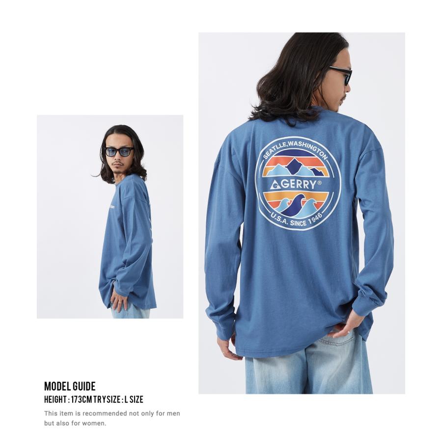 長袖Tシャツ メンズ GERRY ジェリー 別注プリント カットソー サークルロゴ プリント ロンT アウトドア ストリート アメカジ 古着MIX | GERRY | 11