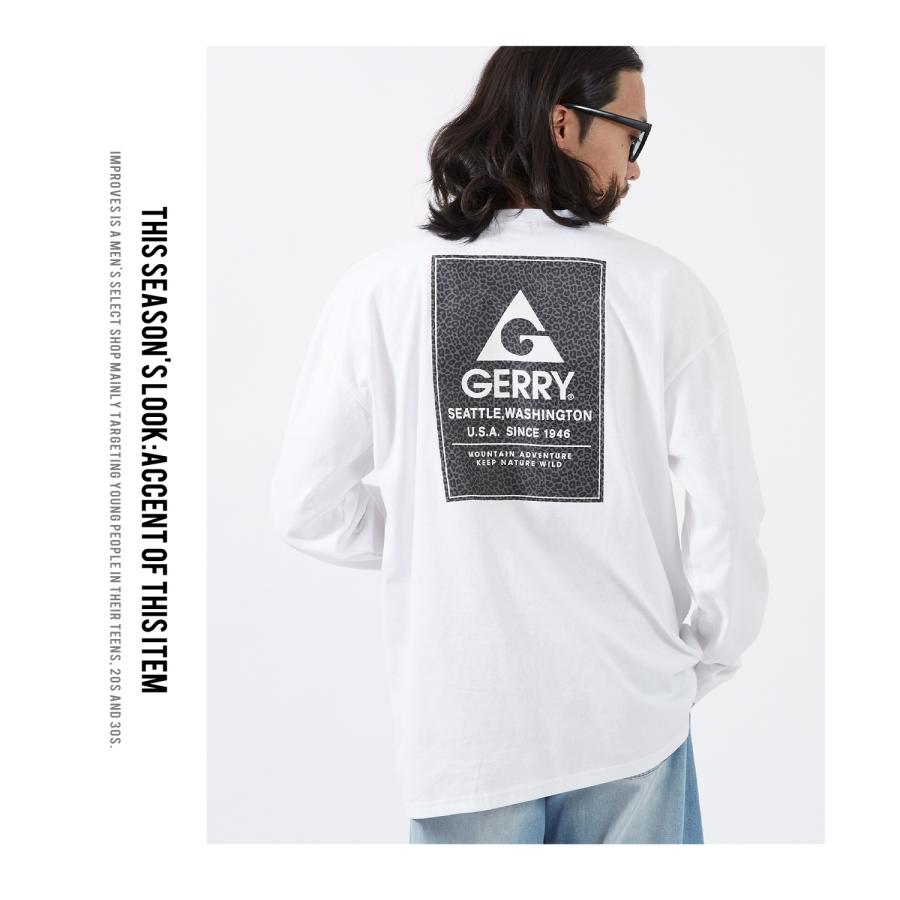 長袖Tシャツ メンズ GERRY ジェリー 別注プリント カットソー レオパード プリント ロンT アウトドア ストリート アメカジ 古着MIX | GERRY | 20