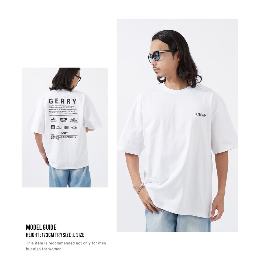 半袖Tシャツ メンズ GERRY ジェリー 別注プリント カットソー マルチロゴ プリント Tシャツ アウトドア ストリート アメカジ 古着MIX | GERRY | 20