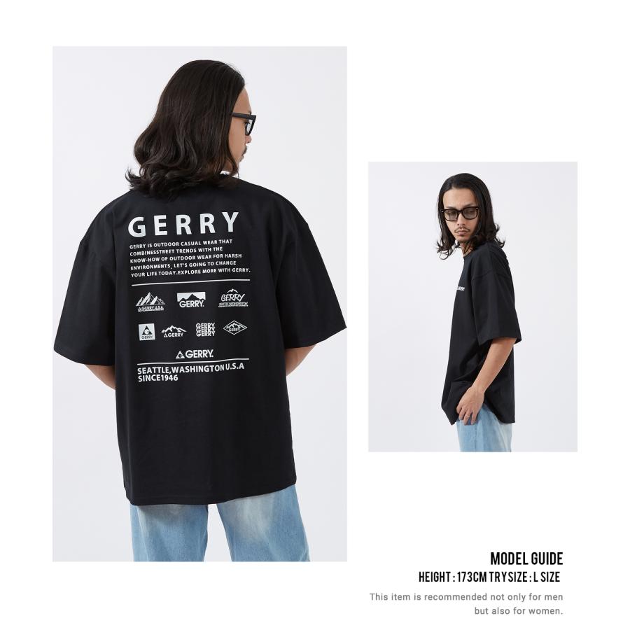 半袖Tシャツ メンズ GERRY ジェリー 別注プリント カットソー マルチロゴ プリント Tシャツ アウトドア ストリート アメカジ 古着MIX | GERRY | 08