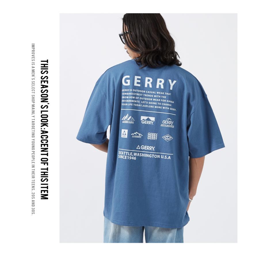 半袖Tシャツ メンズ GERRY ジェリー 別注プリント カットソー マルチロゴ プリント Tシャツ アウトドア ストリート アメカジ 古着MIX | GERRY | 11
