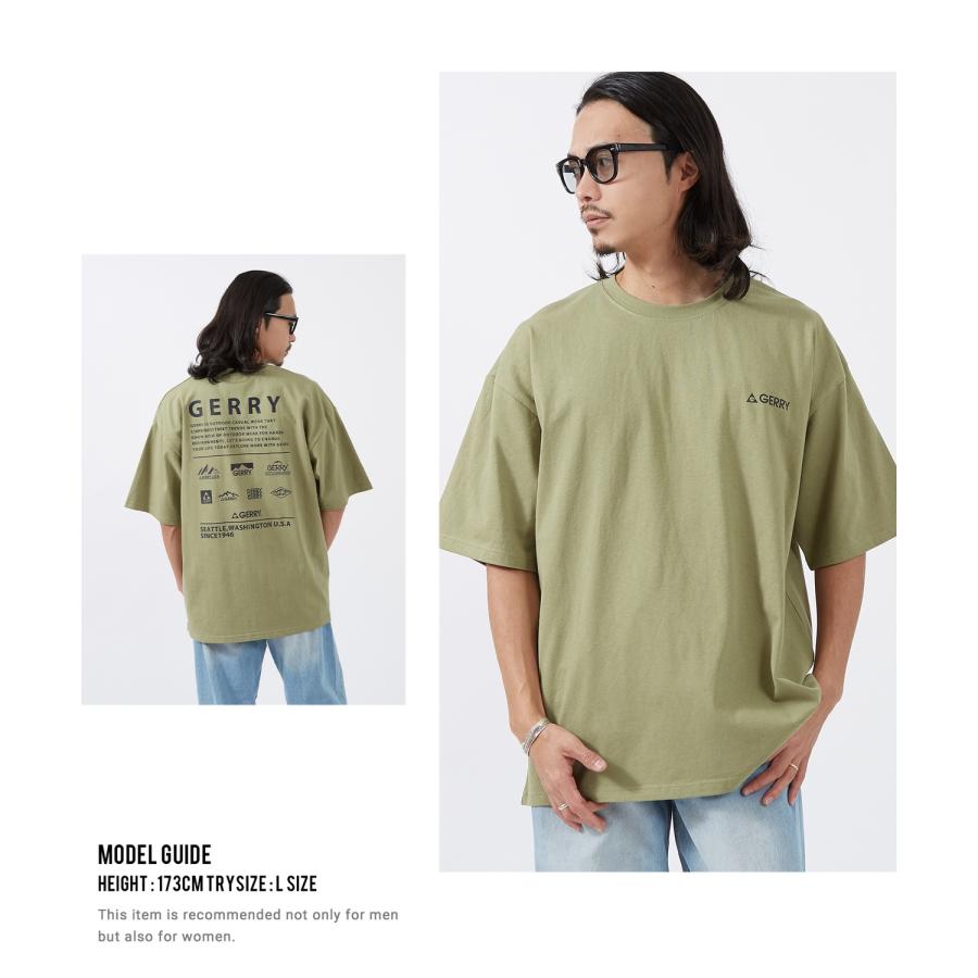 半袖Tシャツ メンズ GERRY ジェリー 別注プリント カットソー マルチロゴ プリント Tシャツ アウトドア ストリート アメカジ 古着MIX | GERRY | 14