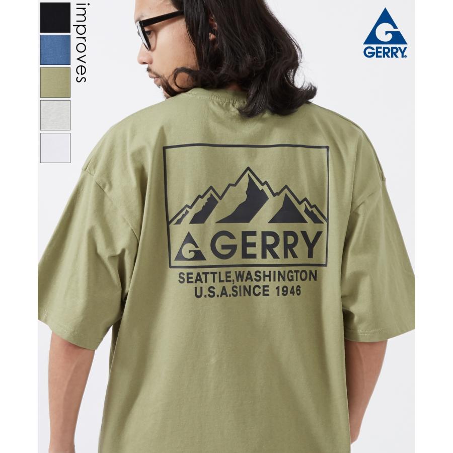 半袖Tシャツ メンズ GERRY ジェリー 別注プリント カットソー マウントロゴ プリント Tシャツ アウトドア ストリート アメカジ 古着MIX | GERRY