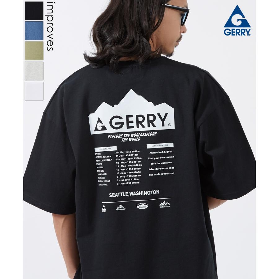 半袖Tシャツ メンズ GERRY ジェリー 別注プリント カットソー マウンテニアリング プリント Tシャツ アウトドア ストリート アメカジ 古着MIX | GERRY