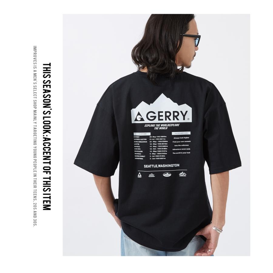 半袖Tシャツ メンズ GERRY ジェリー 別注プリント カットソー マウンテニアリング プリント Tシャツ アウトドア ストリート アメカジ 古着MIX | GERRY | 08