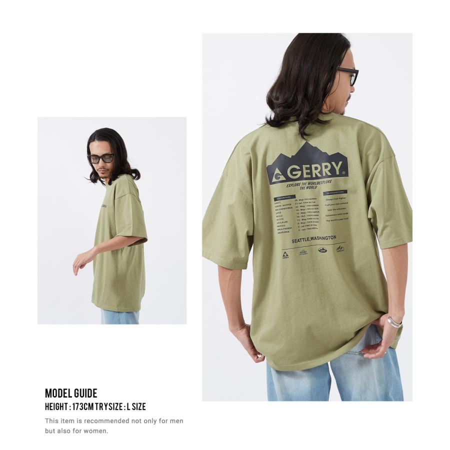 半袖Tシャツ メンズ GERRY ジェリー 別注プリント カットソー マウンテニアリング プリント Tシャツ アウトドア ストリート アメカジ 古着MIX | GERRY | 14