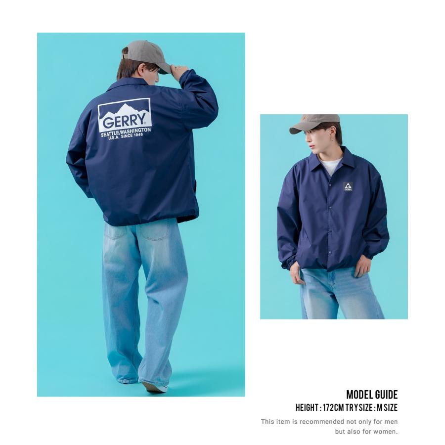 コーチジャケット メンズ GERRY ジェリー ナイロン  アメカジ スケーター ストリート 古着MIX 韓国ファッション ブラック ネイビー | GERRY | 19