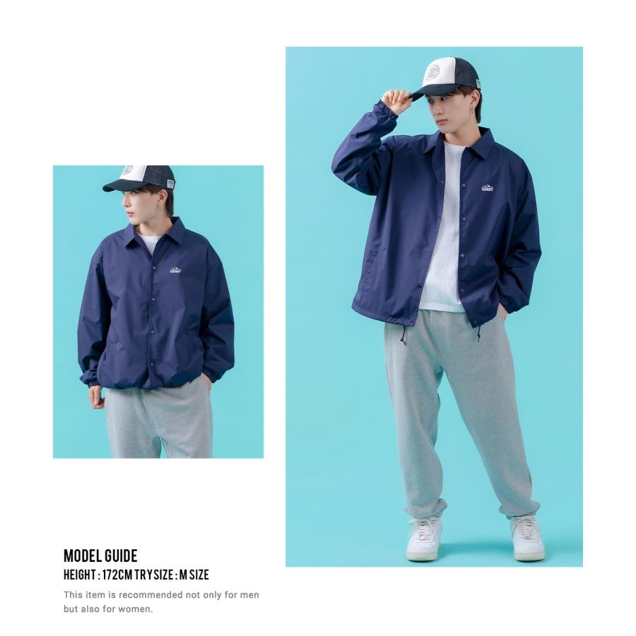 コーチジャケット メンズ GERRY ジェリー ナイロン  アメカジ スケーター ストリート 古着MIX 韓国ファッション ブラック ネイビー | GERRY | 19