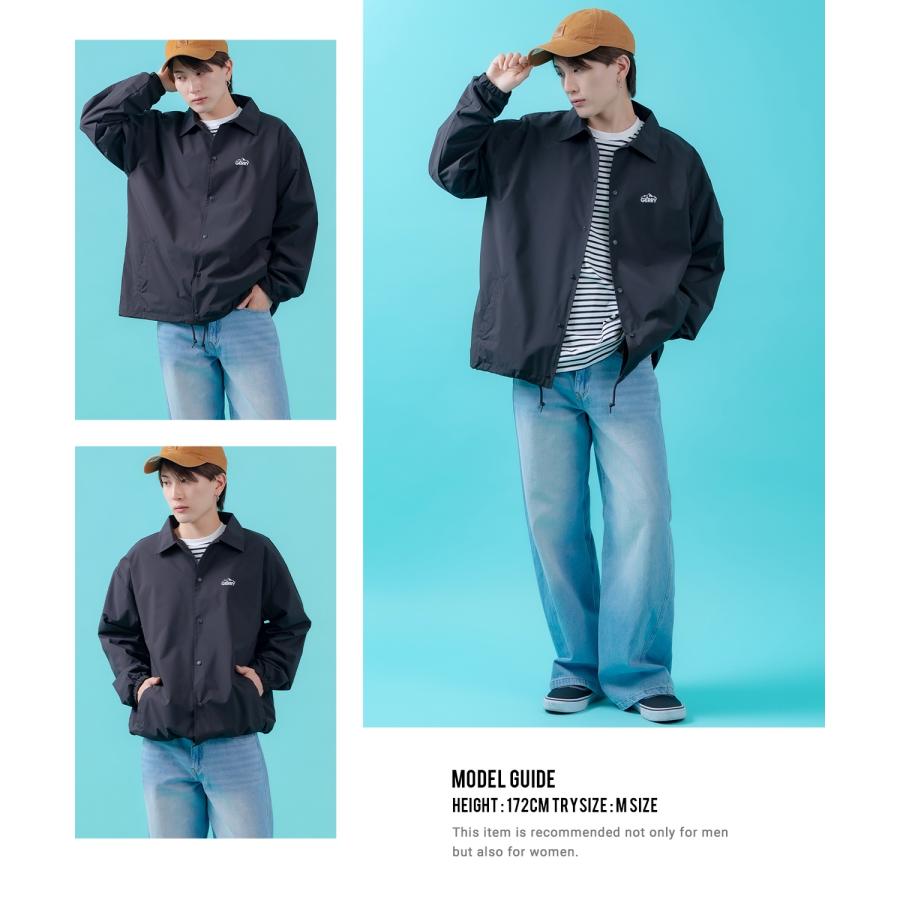 コーチジャケット メンズ GERRY ジェリー ナイロン  アメカジ スケーター ストリート 古着MIX 韓国ファッション ブラック ネイビー | GERRY | 08