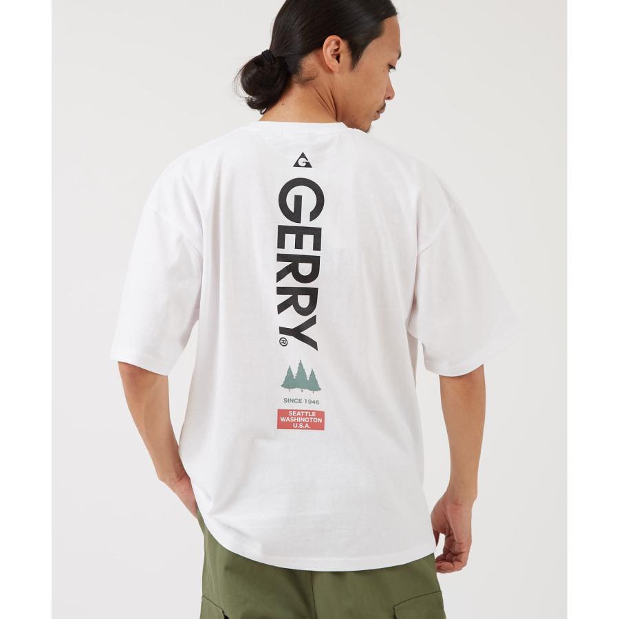 半袖Tシャツ メンズ GERRY ジェリー 別注プリント カットソー バックプリント ワンポイントプリント アウトドア ストリート アメカジ 古着MIX ホワイト ブラック | GERRY | 13