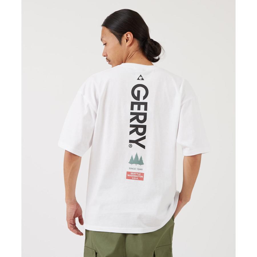半袖Tシャツ メンズ GERRY ジェリー 別注プリント カットソー バックプリント ワンポイントプリント アウトドア ストリート アメカジ 古着MIX ホワイト ブラック | GERRY | 14