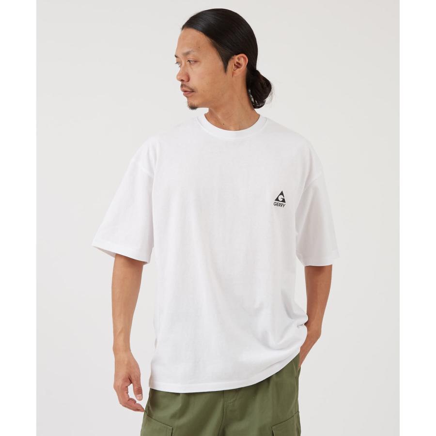 半袖Tシャツ メンズ GERRY ジェリー 別注プリント カットソー バックプリント ワンポイントプリント アウトドア ストリート アメカジ 古着MIX ホワイト ブラック | GERRY | 15