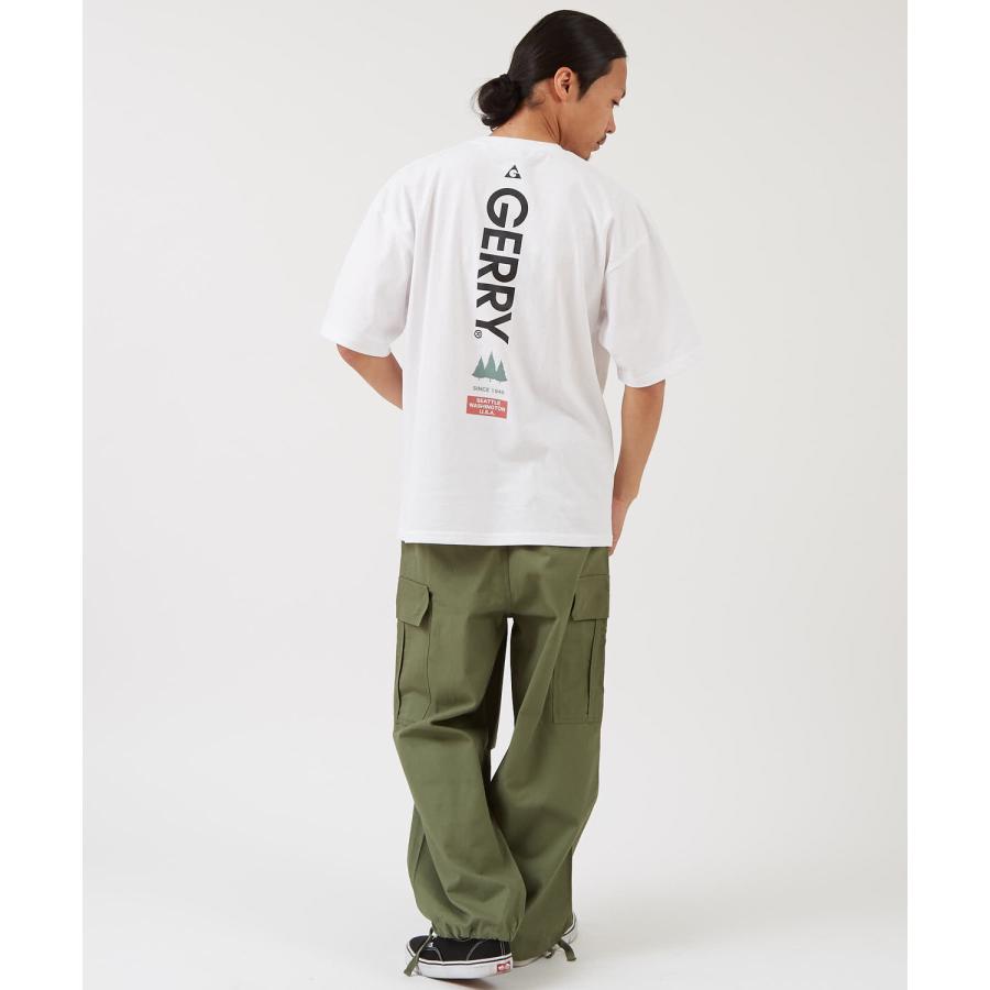 半袖Tシャツ メンズ GERRY ジェリー 別注プリント カットソー バックプリント ワンポイントプリント アウトドア ストリート アメカジ 古着MIX ホワイト ブラック | GERRY | 17