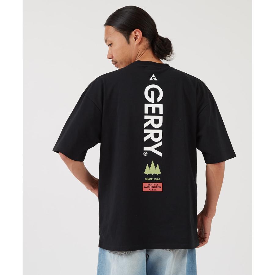 半袖Tシャツ メンズ GERRY ジェリー 別注プリント カットソー バックプリント ワンポイントプリント アウトドア ストリート アメカジ 古着MIX ホワイト ブラック | GERRY | 04