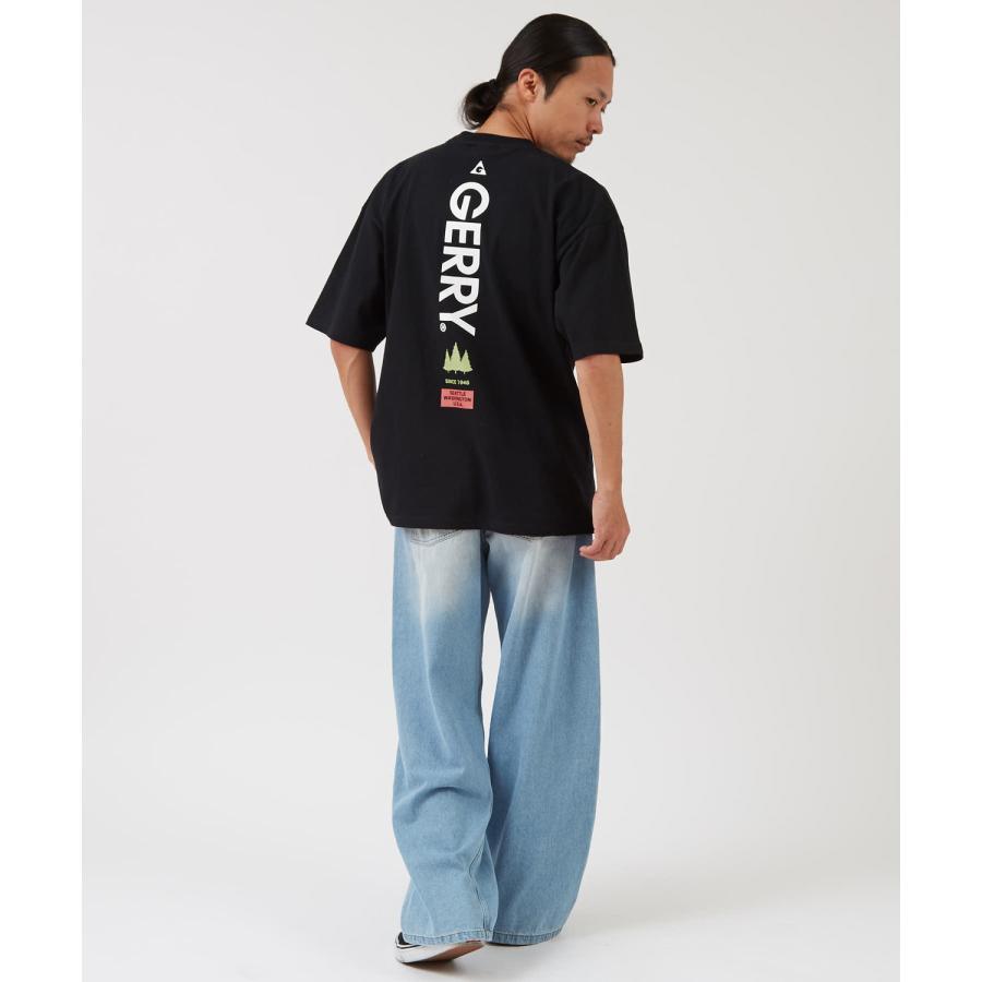 半袖Tシャツ メンズ GERRY ジェリー 別注プリント カットソー バックプリント ワンポイントプリント アウトドア ストリート アメカジ 古着MIX ホワイト ブラック | GERRY | 07