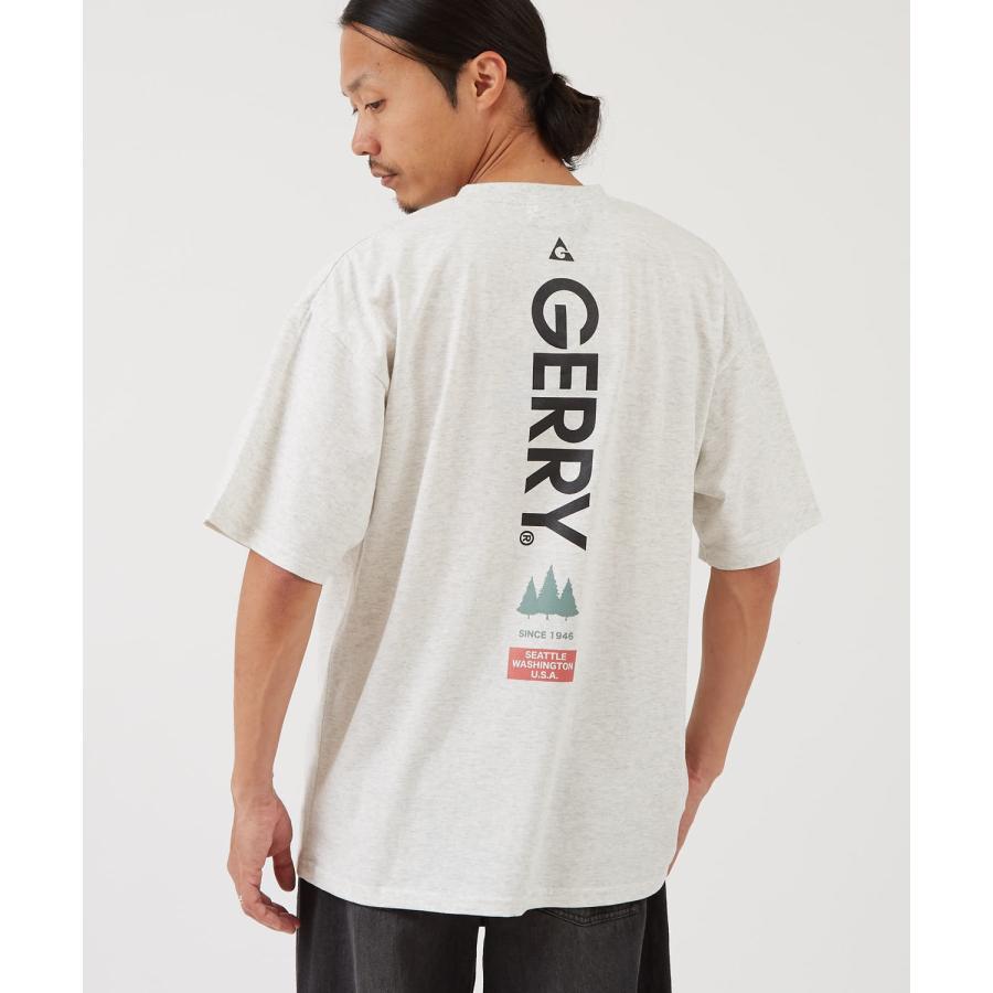 半袖Tシャツ メンズ GERRY ジェリー 別注プリント カットソー バックプリント ワンポイントプリント アウトドア ストリート アメカジ 古着MIX ホワイト ブラック | GERRY | 08