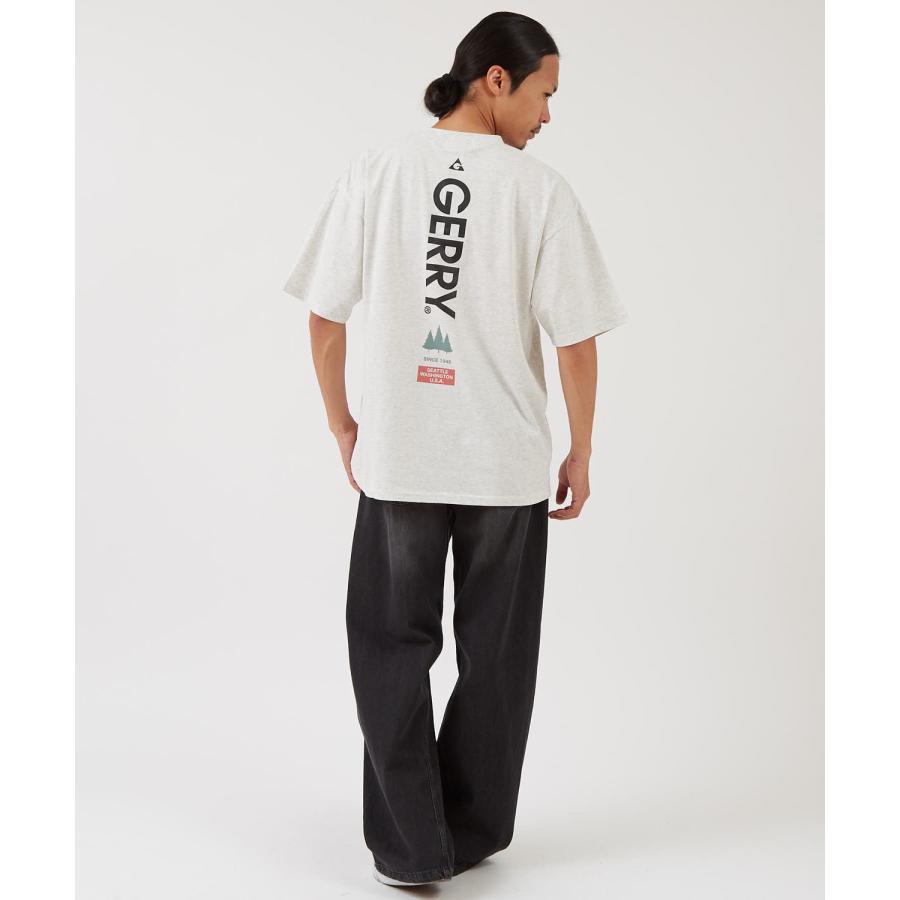 半袖Tシャツ メンズ GERRY ジェリー 別注プリント カットソー バックプリント ワンポイントプリント アウトドア ストリート アメカジ 古着MIX ホワイト ブラック | GERRY | 12