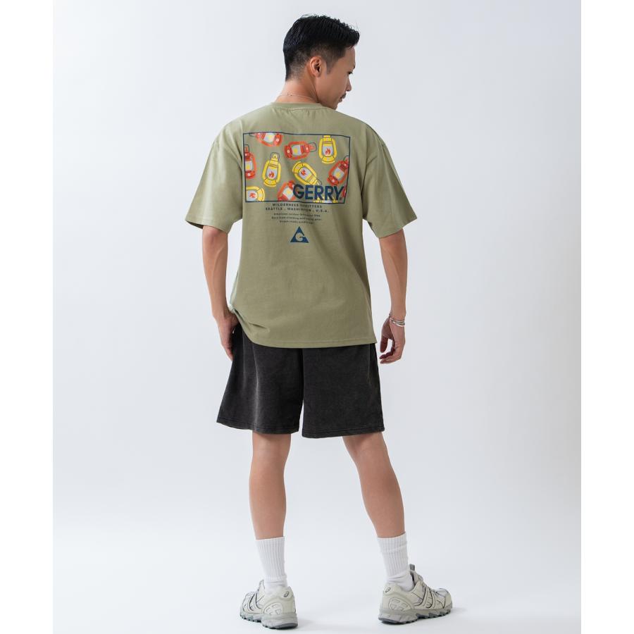 半袖Tシャツ メンズ GERRY ジェリー 別注プリント カットソー バックプリント ワンポイントプリント アウトドア ストリート アメカジ ブラック ホワイト カーキ | GERRY | 07