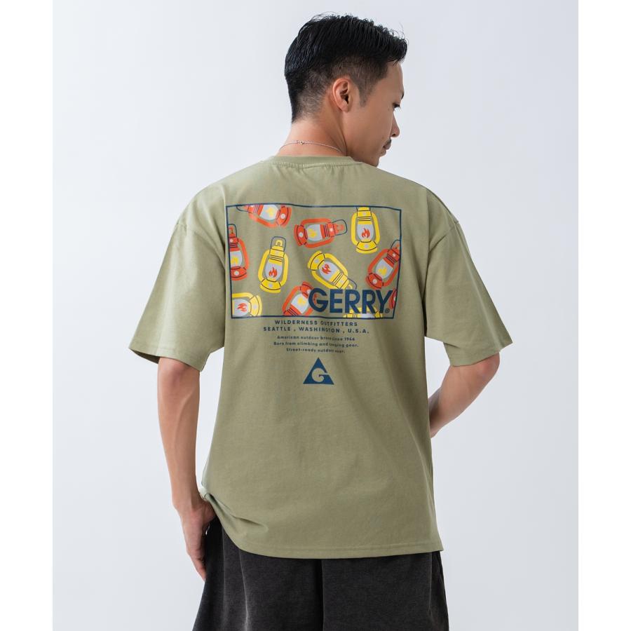 半袖Tシャツ メンズ GERRY ジェリー 別注プリント カットソー バックプリント ワンポイントプリント アウトドア ストリート アメカジ ブラック ホワイト カーキ | GERRY | 08