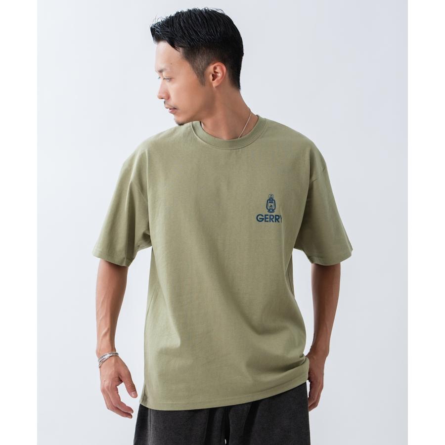 半袖Tシャツ メンズ GERRY ジェリー 別注プリント カットソー バックプリント ワンポイントプリント アウトドア ストリート アメカジ ブラック ホワイト カーキ | GERRY | 09