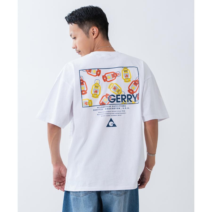 半袖Tシャツ メンズ GERRY ジェリー 別注プリント カットソー バックプリント ワンポイントプリント アウトドア ストリート アメカジ ブラック ホワイト カーキ | GERRY | 12