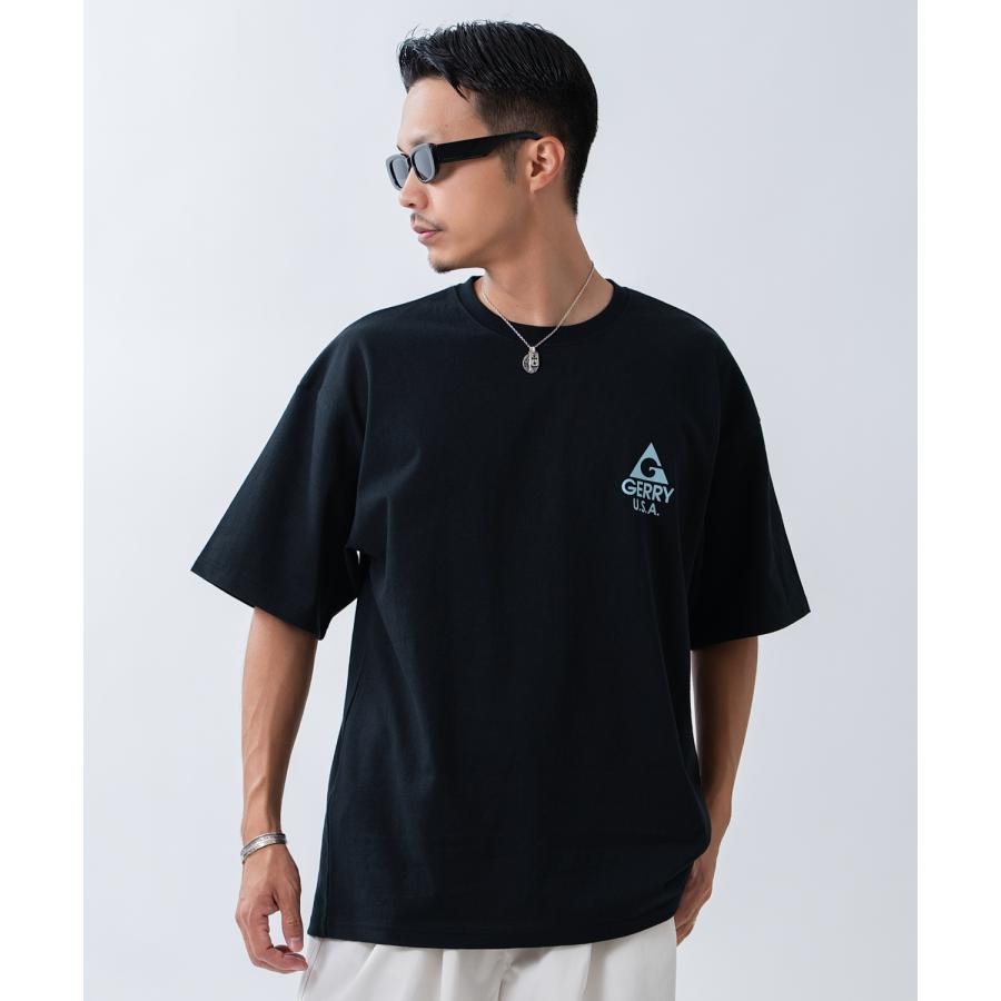 半袖Tシャツ メンズ GERRY ジェリー 別注プリント カットソー バックプリント ワンポイント アウトドア ストリート アメカジ ブラック ホワイト ダークブルー | GERRY | 05