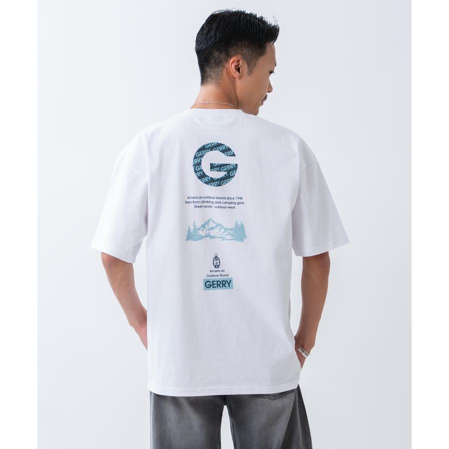 半袖Tシャツ メンズ GERRY ジェリー 別注プリント カットソー バックプリント ワンポイント アウトドア ストリート アメカジ ブラック ホワイト ダークブルー | GERRY | 08