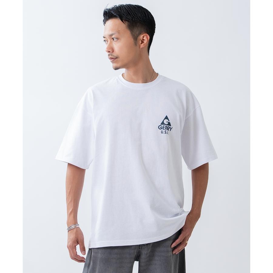 半袖Tシャツ メンズ GERRY ジェリー 別注プリント カットソー バックプリント ワンポイント アウトドア ストリート アメカジ ブラック ホワイト ダークブルー | GERRY | 09