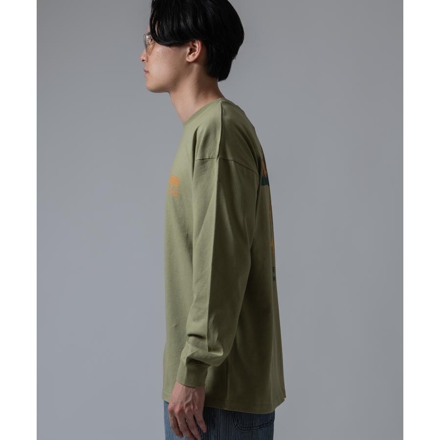 長袖Tシャツ メンズ GERRY ジェリー 別注プリント カットソー バックプリント ワンポイントプリント アウトドア ストリート アメカジ 古着MIX ホワイト ブラック | GERRY | 15
