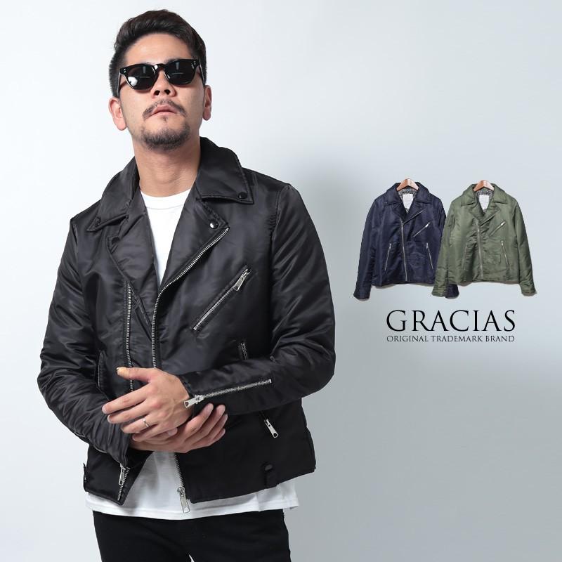 ライダースジャケット メンズ ダブルライダースジャケット ナイロン ライダース 中綿 ジャンパー ブルゾン サーフ スポーツ スケート Jk303 Improves インプローブス 通販 Yahoo ショッピング