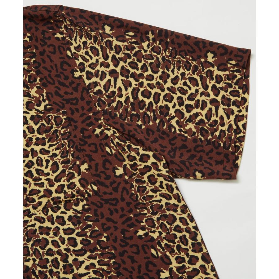 開襟シャツ 半袖シャツ メンズ オープンカラーシャツ 涼しい 豹柄 ヒョウ柄 星 迷彩柄 花柄 フラワー 柄シャツ アロハシャツ リゾート サーフ系 improves | improves | 18