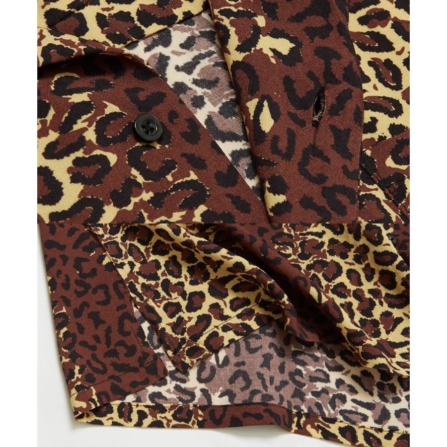 開襟シャツ 半袖シャツ メンズ オープンカラーシャツ 涼しい 豹柄 ヒョウ柄 星 迷彩柄 花柄 フラワー 柄シャツ アロハシャツ リゾート サーフ系 improves | improves | 19