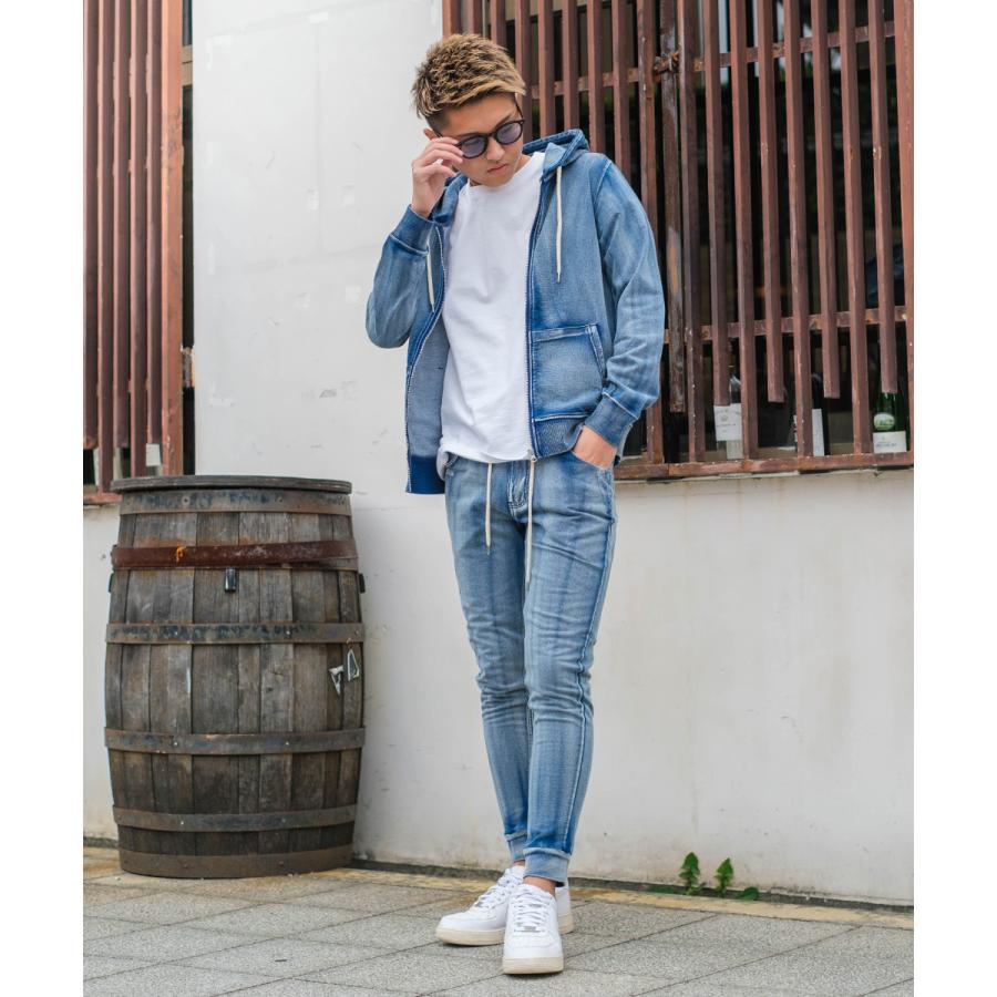 パーカー メンズ スウェットデニム カットデニム デニムパーカー ジップアップパーカー 無地 ジップパーカー Improves Pk165 Improves インプローブス 通販 Yahoo ショッピング