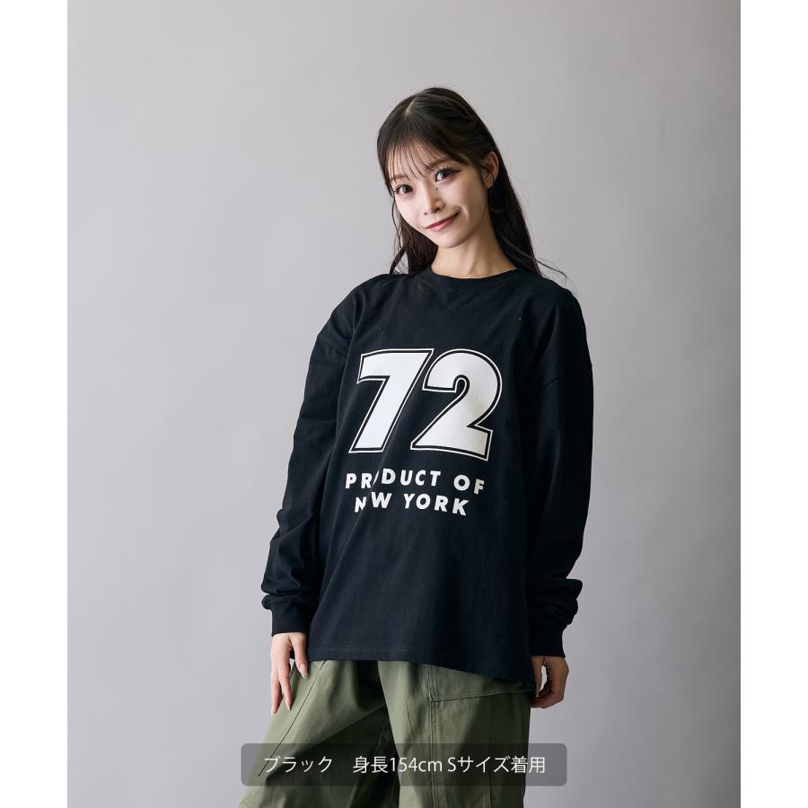 長袖Tシャツ メンズ ロンT カットソー プリントTシャツ オーバーサイズ ビッグシルエット カジュアル ストリート  韓国ファッション | improves | 03