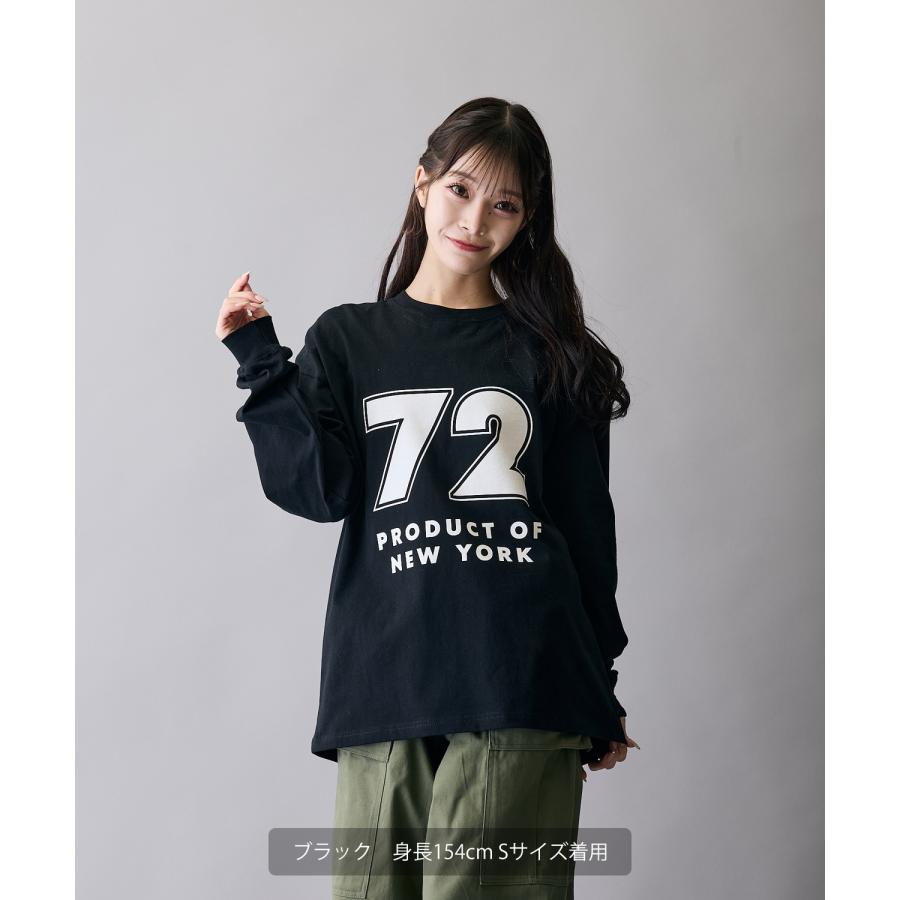 長袖Tシャツ メンズ ロンT カットソー プリントTシャツ オーバーサイズ ビッグシルエット カジュアル ストリート  韓国ファッション | improves | 04