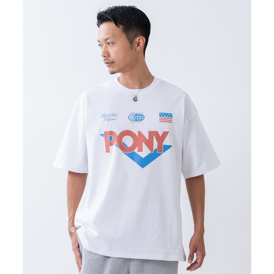 半袖Tシャツ メンズ PONY ポニー カットソー プリントTシャツ オーバーサイズ ビッグシルエット カジュアル ストリート  韓国ファッション | improves | 07