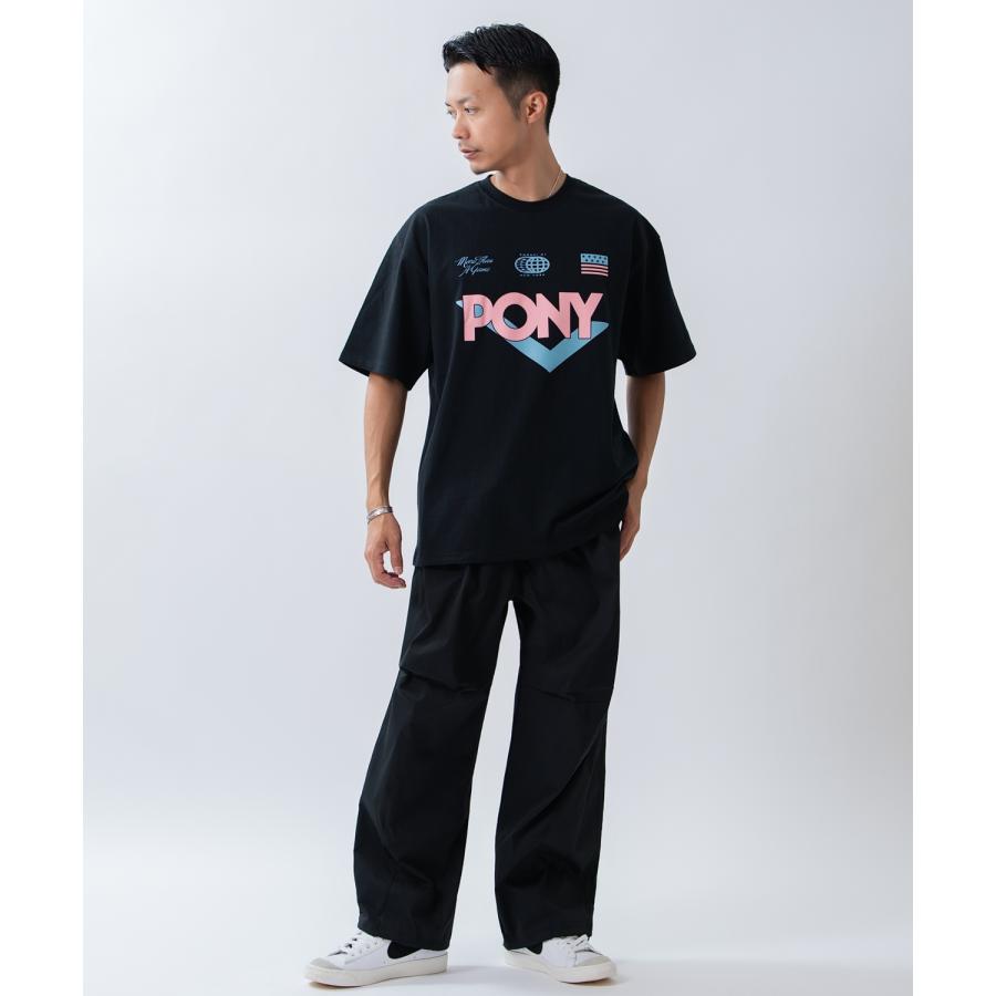 半袖Tシャツ メンズ PONY ポニー カットソー プリントTシャツ オーバーサイズ ビッグシルエット カジュアル ストリート  韓国ファッション | improves | 10
