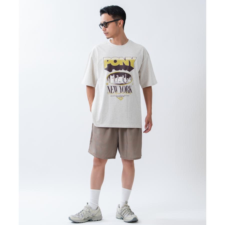 半袖Tシャツ メンズ PONY ポニー カットソー プリントTシャツ オーバーサイズ ビッグシルエット カジュアル ストリート  韓国ファッション | improves | 04