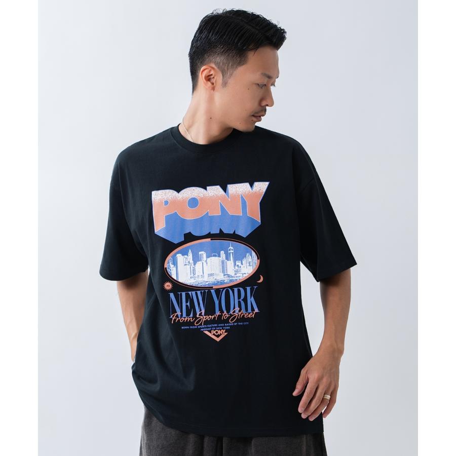 半袖Tシャツ メンズ PONY ポニー カットソー プリントTシャツ オーバーサイズ ビッグシルエット カジュアル ストリート  韓国ファッション | improves | 08