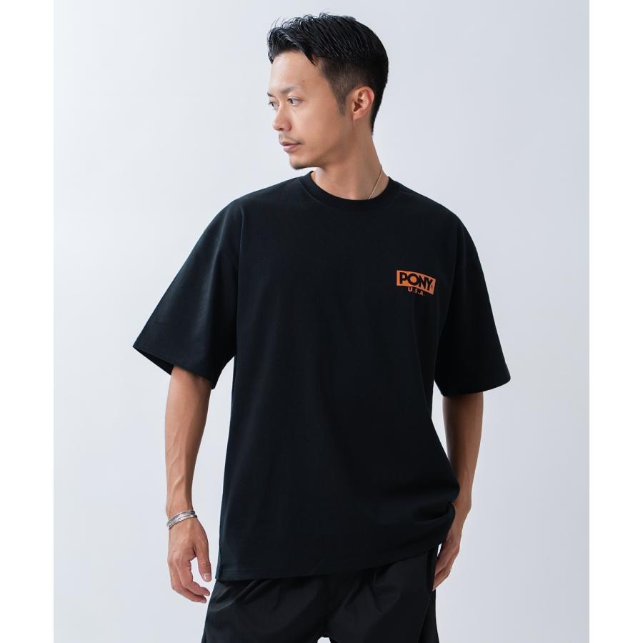 半袖Tシャツ メンズ PONY ポニー カットソー プリントTシャツ オーバーサイズ ビッグシルエット カジュアル ストリート  韓国ファッション | improves | 13