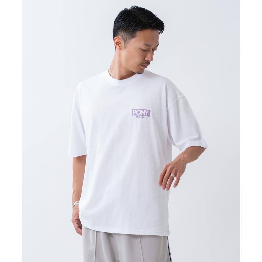 半袖Tシャツ メンズ PONY ポニー カットソー プリントTシャツ オーバーサイズ ビッグシルエット カジュアル ストリート  韓国ファッション | improves | 09