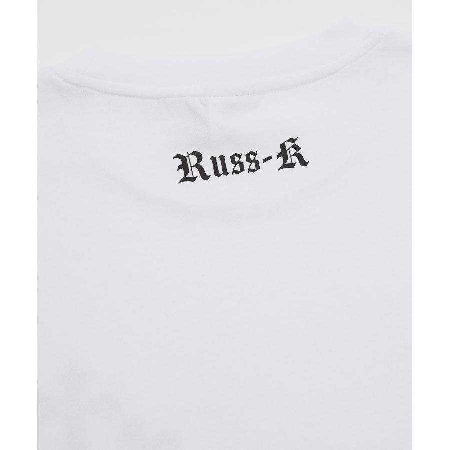 長袖Tシャツ メンズ RUSS-K ラスケー ロンT カットソー プリントTシャツ オーバーサイズ ビッグシルエット カジュアル ストリート  韓国ファッション | improves | 12