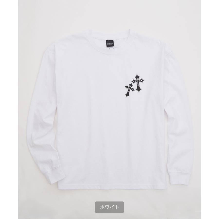 長袖Tシャツ メンズ RUSS-K ラスケー ロンT カットソー プリントTシャツ オーバーサイズ ビッグシルエット カジュアル ストリート  韓国ファッション | improves | 09