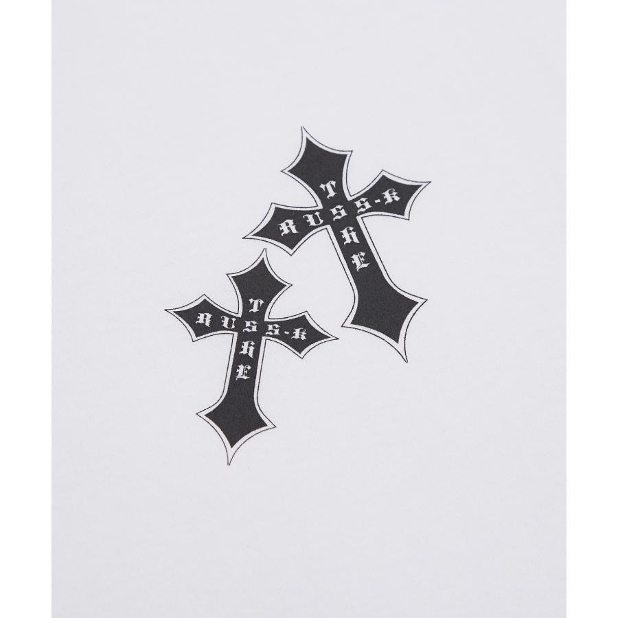 長袖Tシャツ メンズ RUSS-K ラスケー ロンT カットソー プリントTシャツ オーバーサイズ ビッグシルエット カジュアル ストリート  韓国ファッション | improves | 11