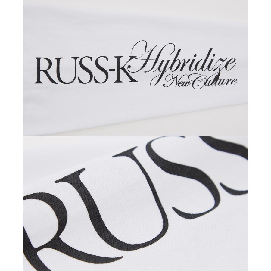 長袖Tシャツ メンズ RUSS-K ラスケー ロンT カットソー プリントTシャツ オーバーサイズ ビッグシルエット カジュアル ストリート  韓国ファッション | improves | 14