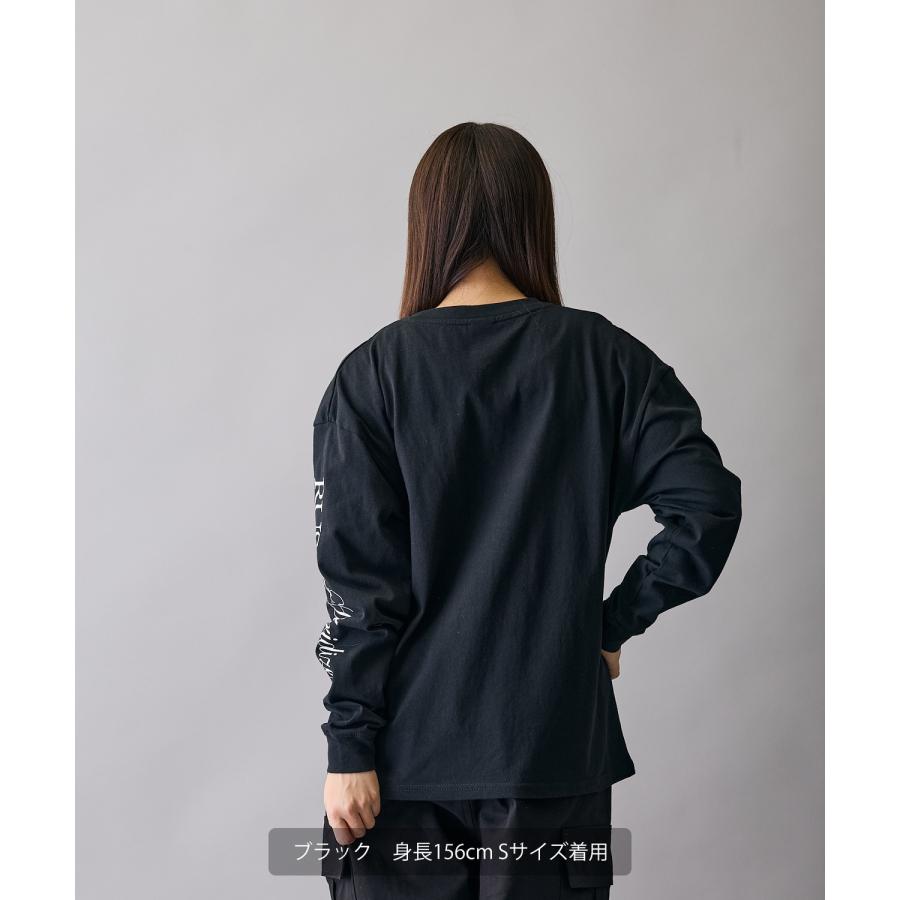 長袖Tシャツ メンズ RUSS-K ラスケー ロンT カットソー プリントTシャツ オーバーサイズ ビッグシルエット カジュアル ストリート  韓国ファッション | improves | 09