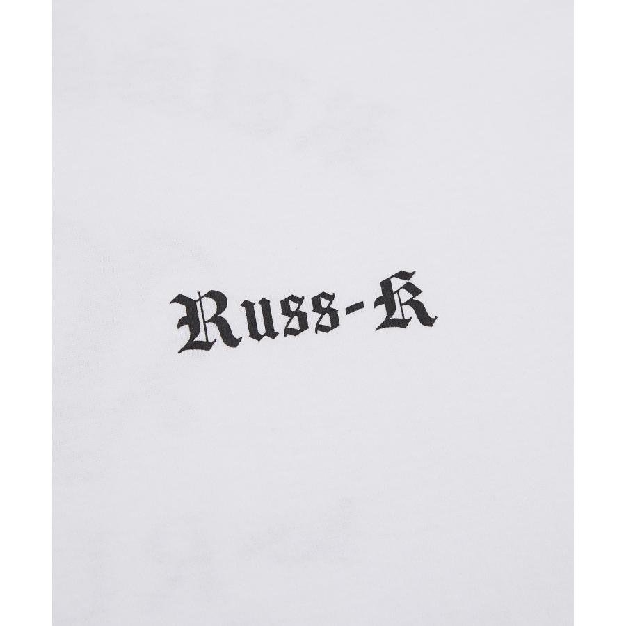 長袖Tシャツ メンズ RUSS-K ラスケー ロンT カットソー プリントTシャツ オーバーサイズ ビッグシルエット カジュアル ストリート  韓国ファッション | improves | 15