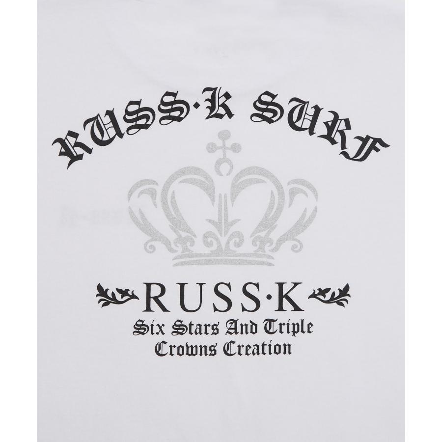 長袖Tシャツ メンズ RUSS-K ラスケー ロンT カットソー プリントTシャツ オーバーサイズ ビッグシルエット カジュアル ストリート  韓国ファッション | improves | 16