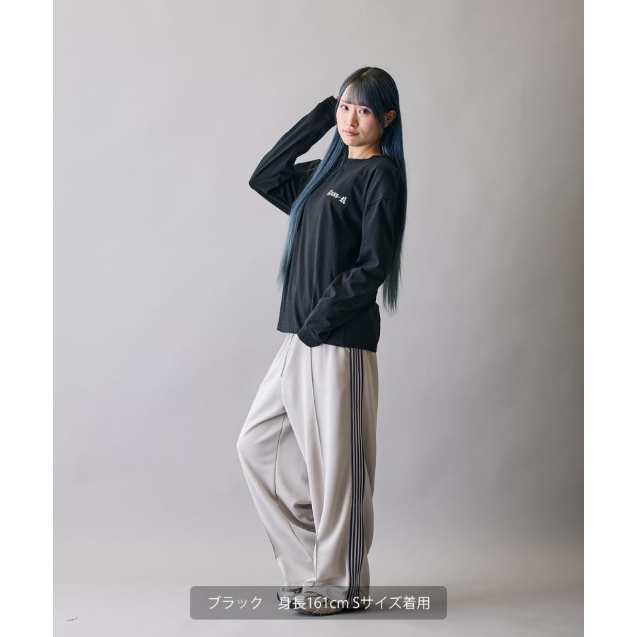 長袖Tシャツ メンズ RUSS-K ラスケー ロンT カットソー プリントTシャツ オーバーサイズ ビッグシルエット カジュアル ストリート  韓国ファッション | improves | 11