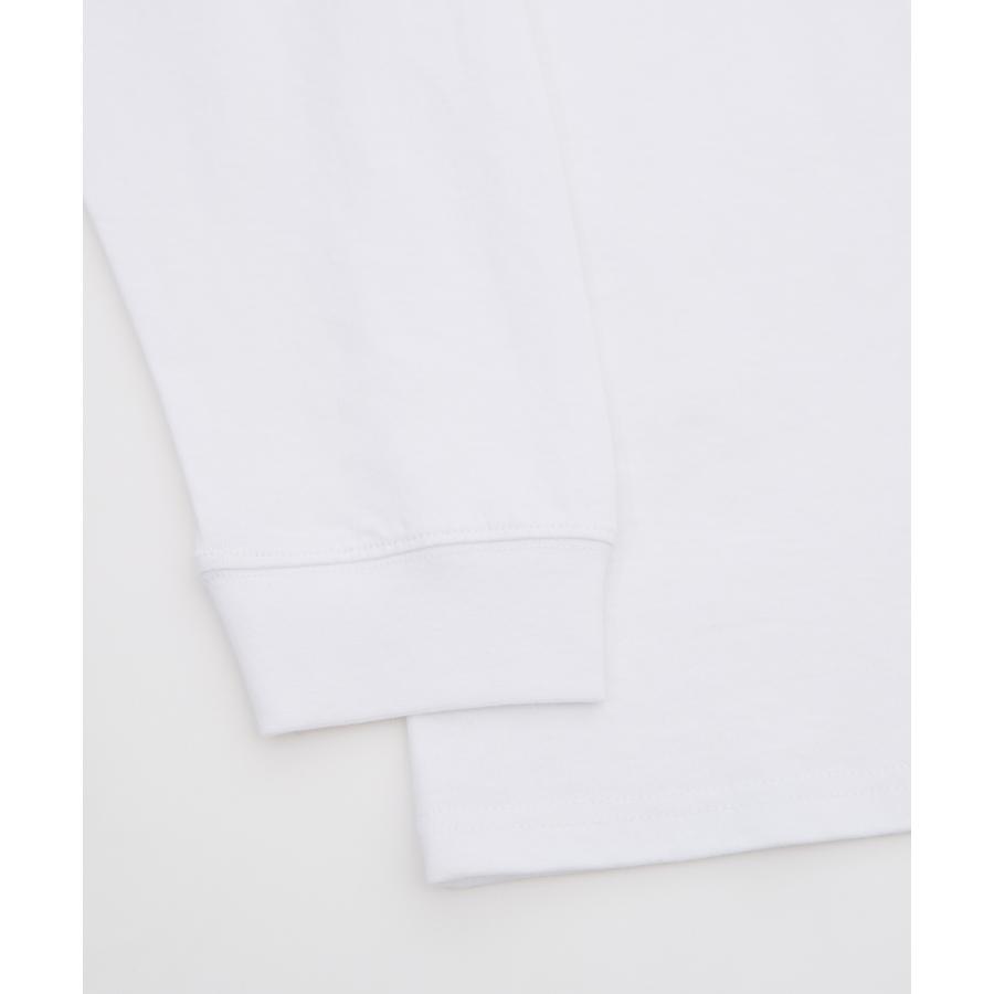 長袖Tシャツ メンズ WOODS別注 ウッズ ロンT カットソー  ビッグシルエット アウトドア カジュアル アメカジ ブラック ホワイト カーキ | improves | 21